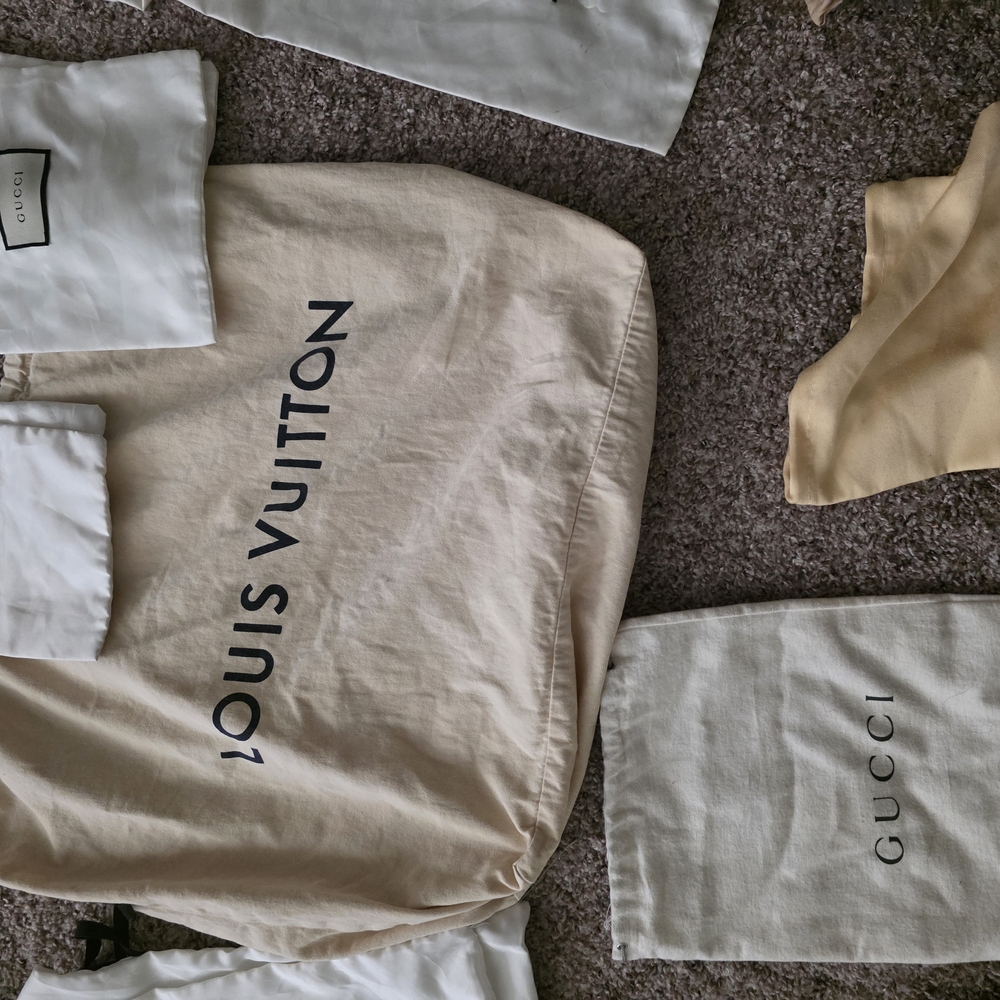 Gucci Beige and Cream Dust Bags